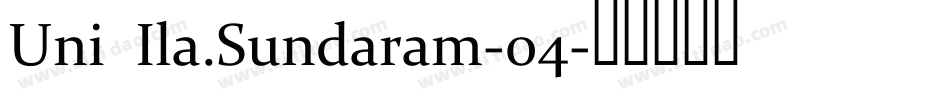 Uni Ila.Sundaram-04字体转换